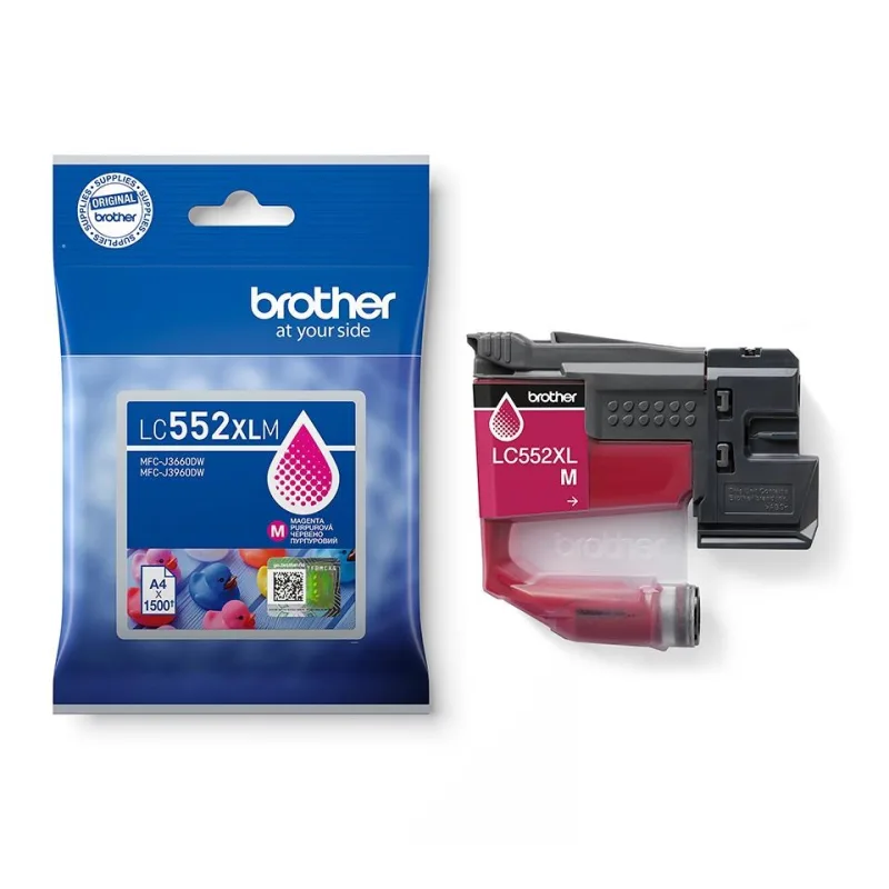 BROTHER INK LC-552XLM - magenta - cca 1500stran, pro MFC-J3660 MFC-J3960…