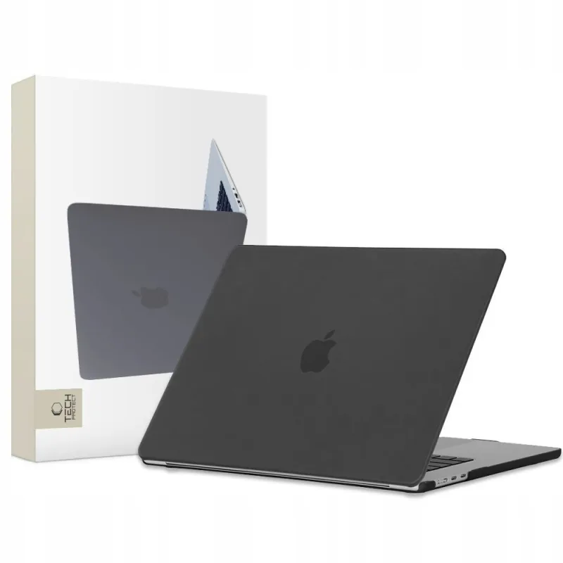 Puzdro Tech-Protect SmartShell pre MacBook Air 15" M2 / M3 / 2023-2024 - matná čierna