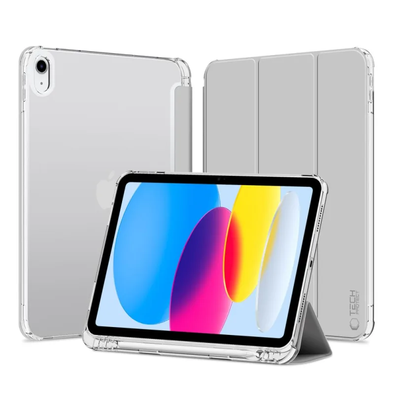 Hybridné puzdro Tech-Protect SC Pen Hybrid Case pre iPad 10,9" 2022 – sivé