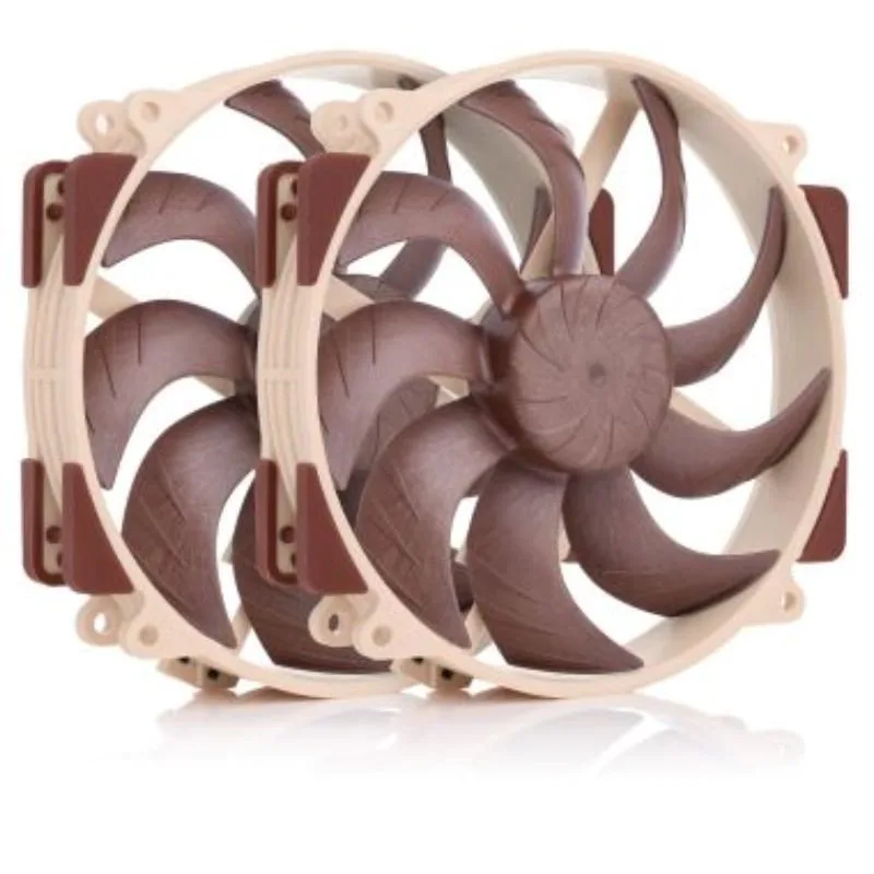 NOCTUA Ventilátor NF-A14x25r-G2-PWM-Sx2-PP, 2x 140mm, hnědá NF-A14x25r…