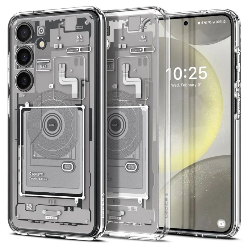 Puzdro Spigen Ultra Hybrid pre Samsung Galaxy S24 Zero One – biele