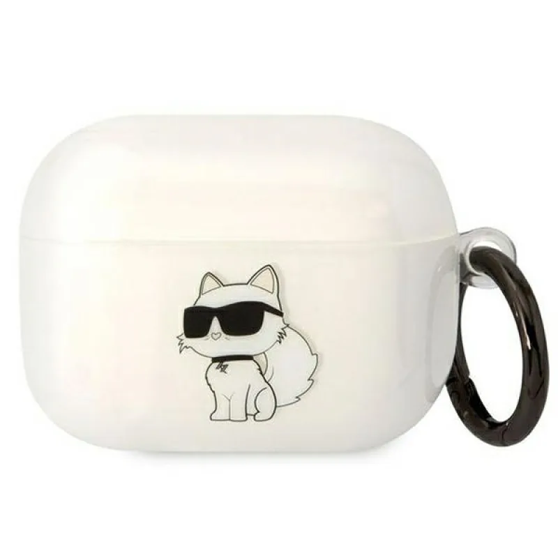 Karl Lagerfeld KLAPHNCHTCT Airpods Pro kryt transparentný Ikonik Choupette