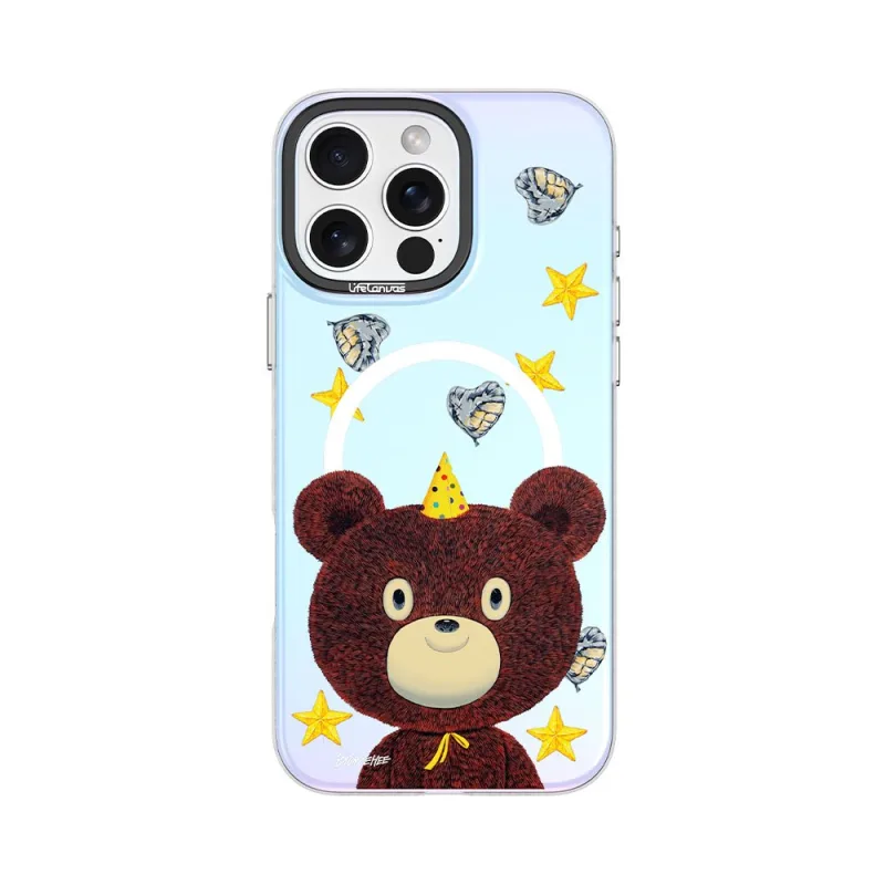 Devia kryt Canvas Series Magnetic Case pre iPhone 16 Pro - Starry Bear…
