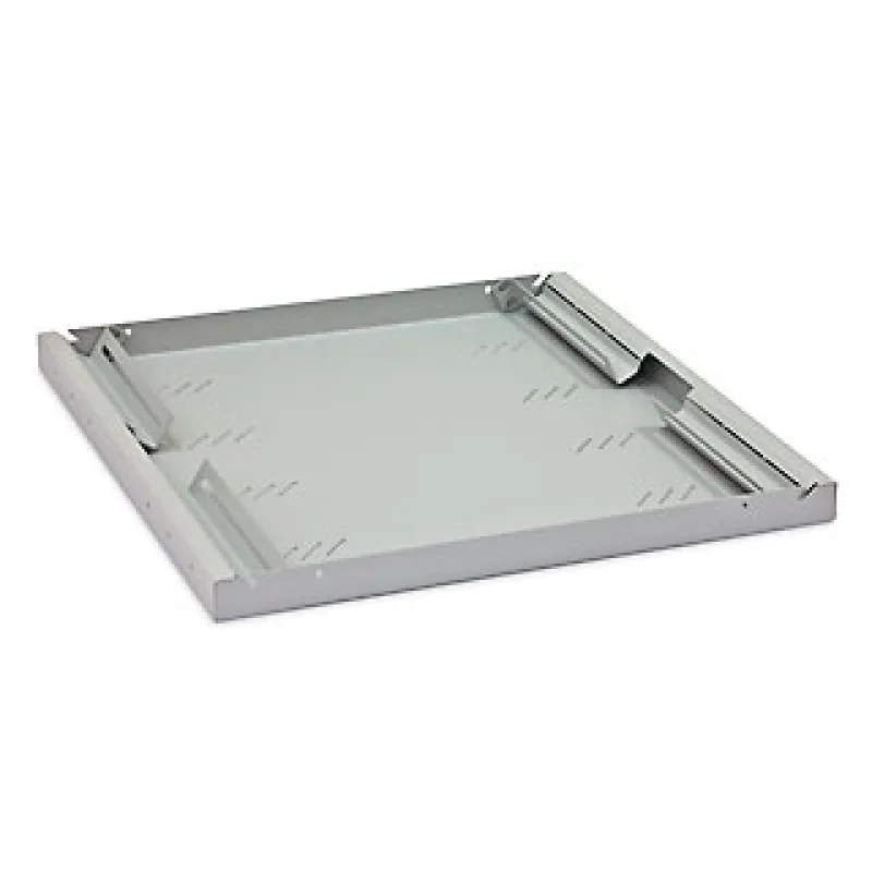 19" polica A4 perforovaná 1U/ 750mm, max.80kg sivá RAC-UP-750-A4