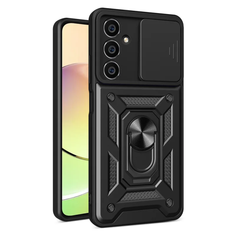 Kryt Hybrid Armor Camshield pre Samsung M54 s krytom fotoaparátu - čierny