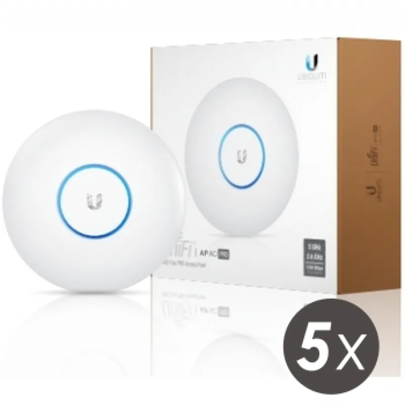 Ubiquiti UAP-AC-PRO-5 - UniFi AP AC PRO 2, 4GHz/ 5GHz 5pck, PoE nie je…
