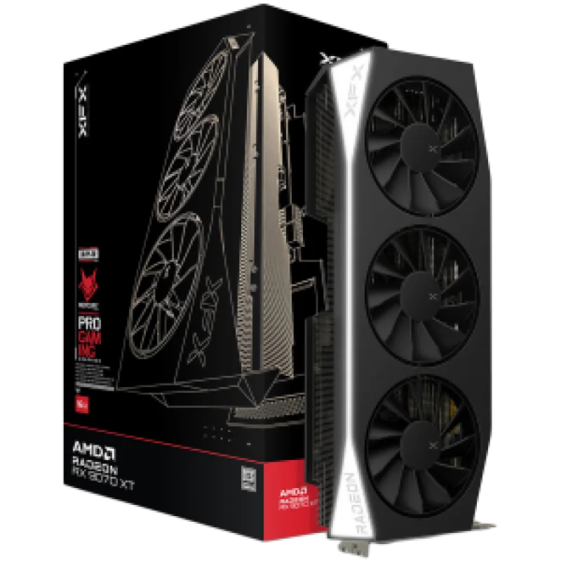 XFX Radeon RX-9070XT Mercury Gaming Edition 16GB GDDR6, 3xDP, HDMI, AMD…