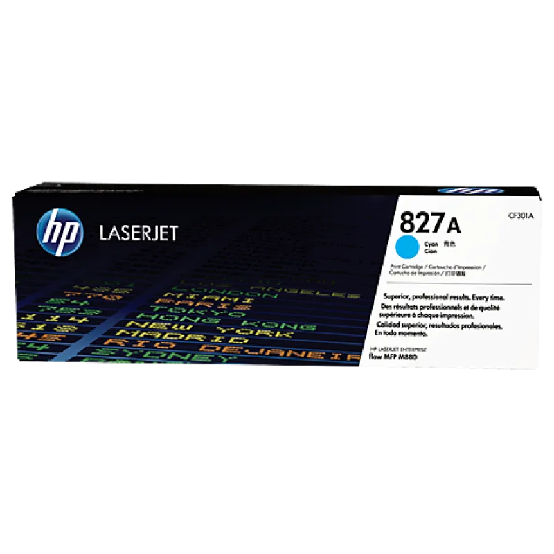 HP Azúrová tonerová kazeta HP827A LaserJet CF301A