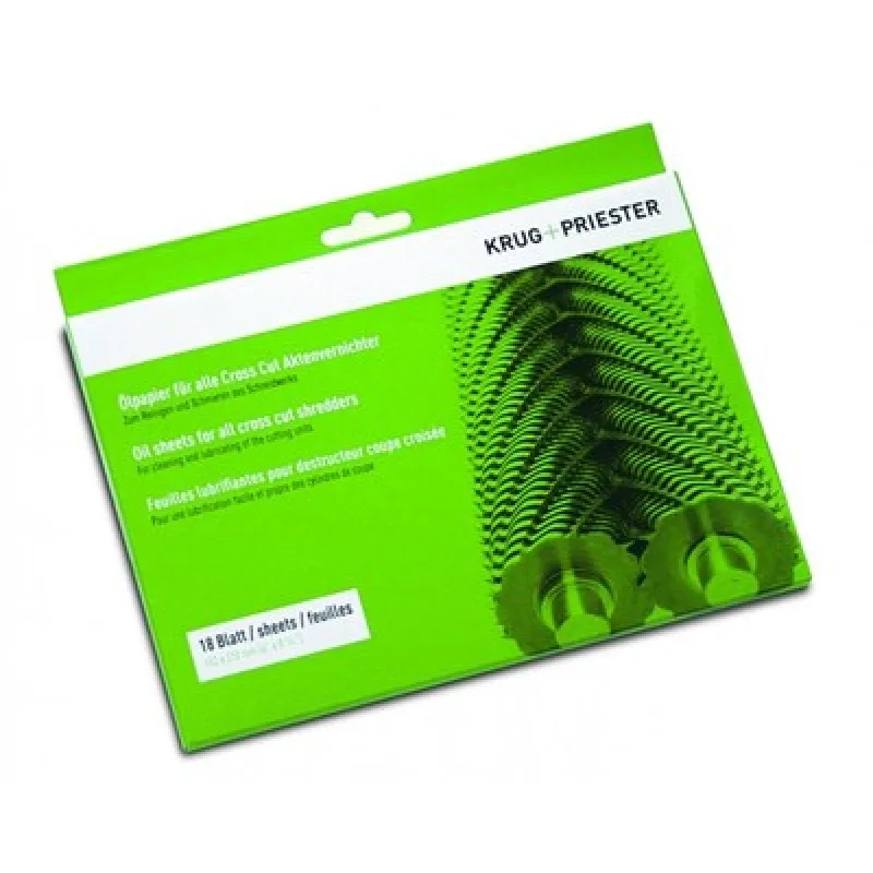 Čistenie olejového papiera pre skartovacie stroje repebaoilsheet