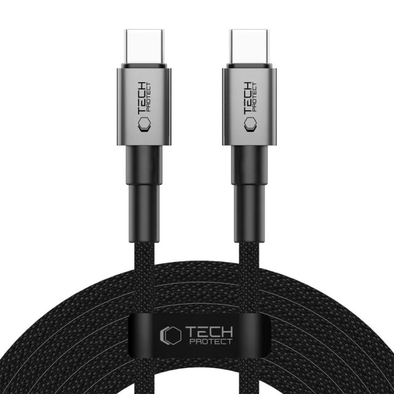 Kábel Tech-Protect UltraBoost DNA USB-C PD100W/5A 300 cm – sivý