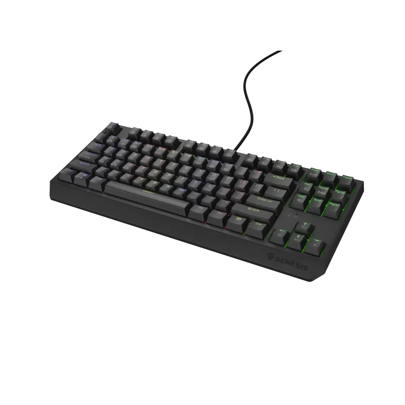 Genesis herná klávesnica THOR 230/ TKL/ RGB/ Outemu Red/ Drôtová USB/ US…
