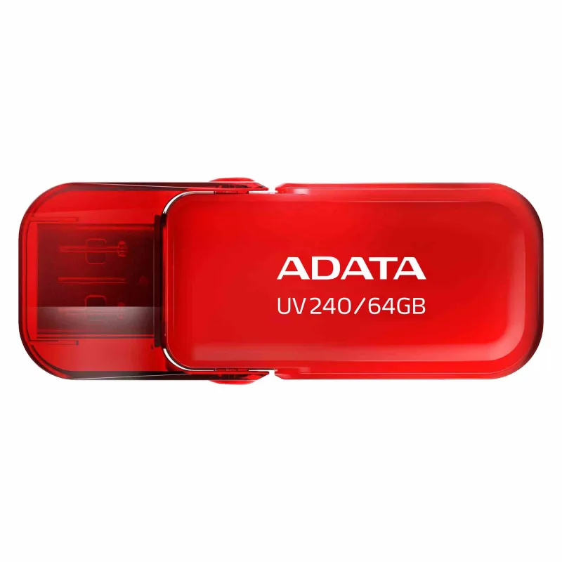 ADATA Flash Disk 64GB UV240, USB 2.0, červená AUV240-64G-RRD