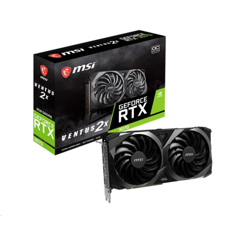 BAZAR - MSI VGA NVIDIA GeForce RTX 3070 VENTUS 2X OC, 8GB GDDR6, 1xHDMI…