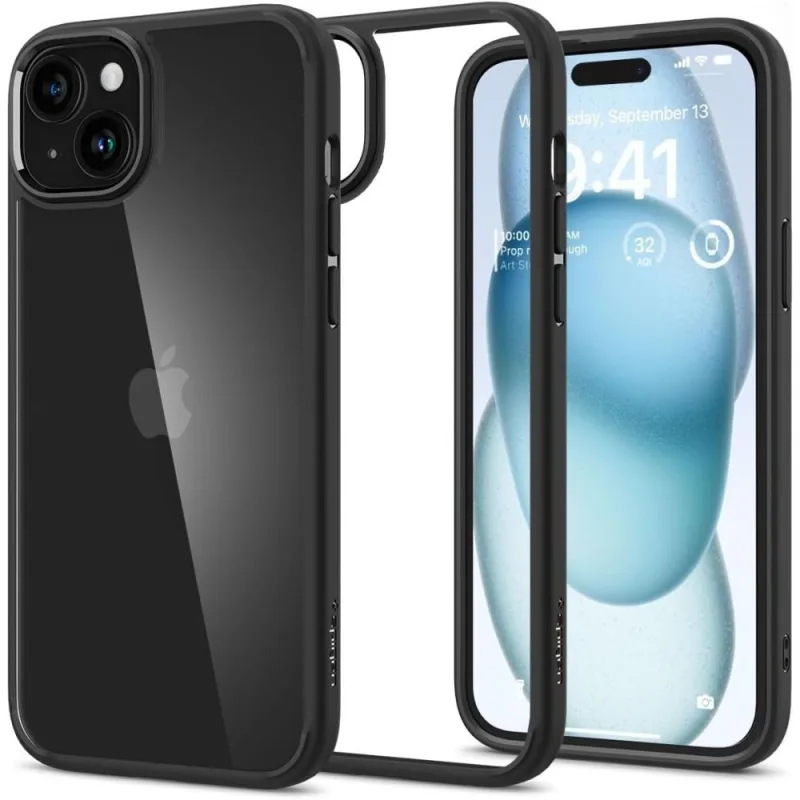 Kryt Spigen Ultra Hybrid iPhone 15 – matný čierny
