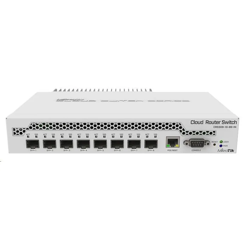 BAZAR - MikroTik Cloud Router Switch CRS309-1G-8S+IN, 800MHz CPU, 512MB…