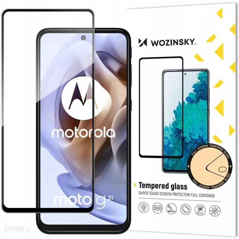 Wozinsky Full Glue Moto G51 Celoobrazovkové tvrdené sklo s čiernym rámom