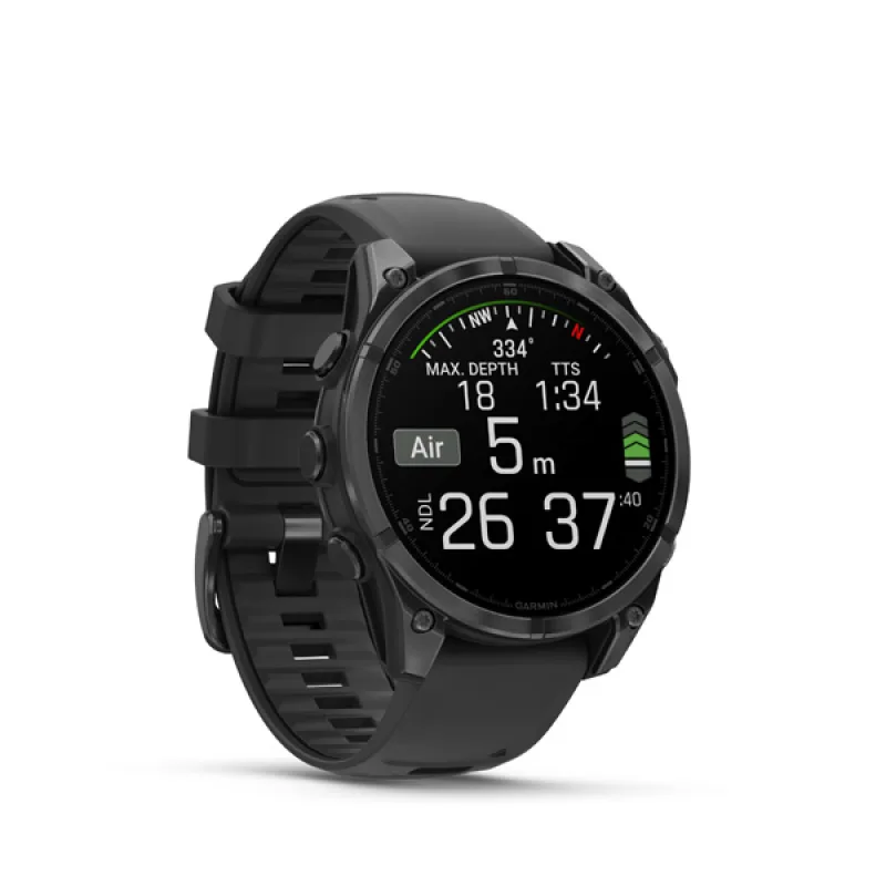 Garmin fenix 8 - 47mm, AMOLED, Slate Gray, Black band 010-02904-00