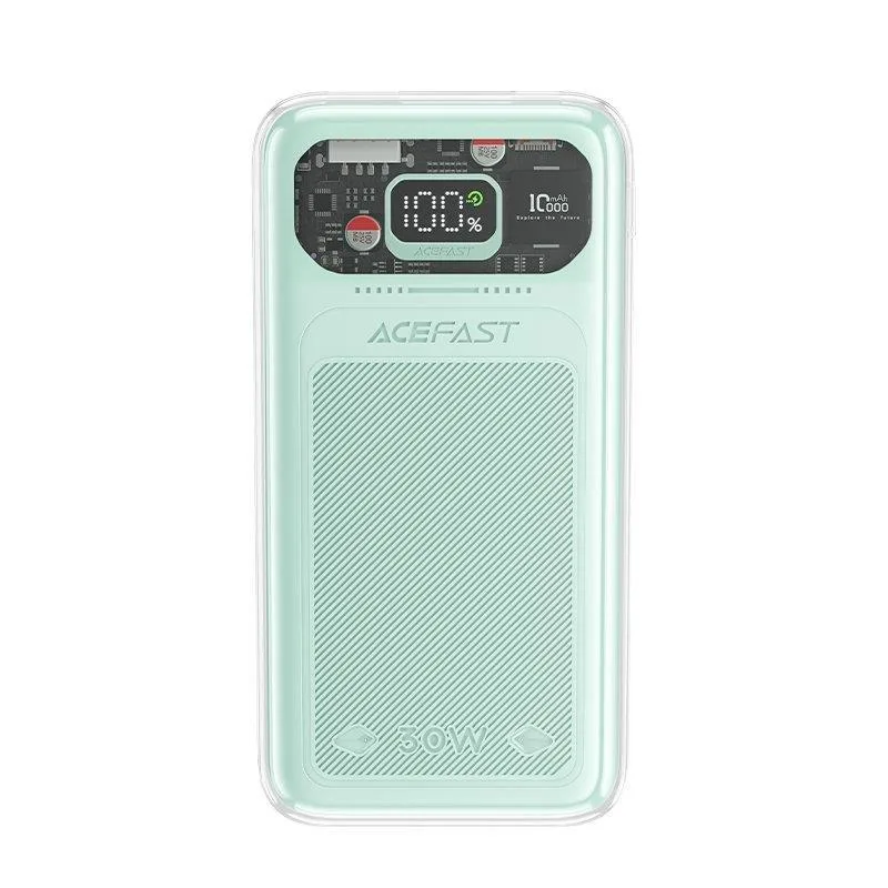 Powerbanka Acefast 10000mAh Sparkling Series rýchle nabíjanie 30W zelená (M1)