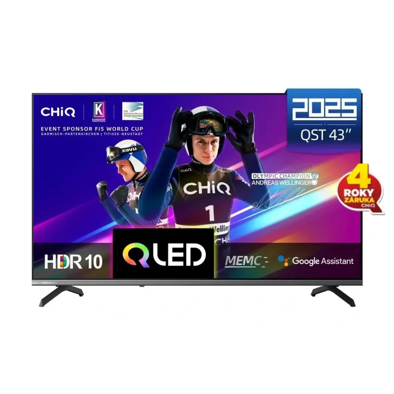 CHiQ U43QST TV 43", UHD, QLED, ultratenká, Google TV, DLG 120 Hz, …