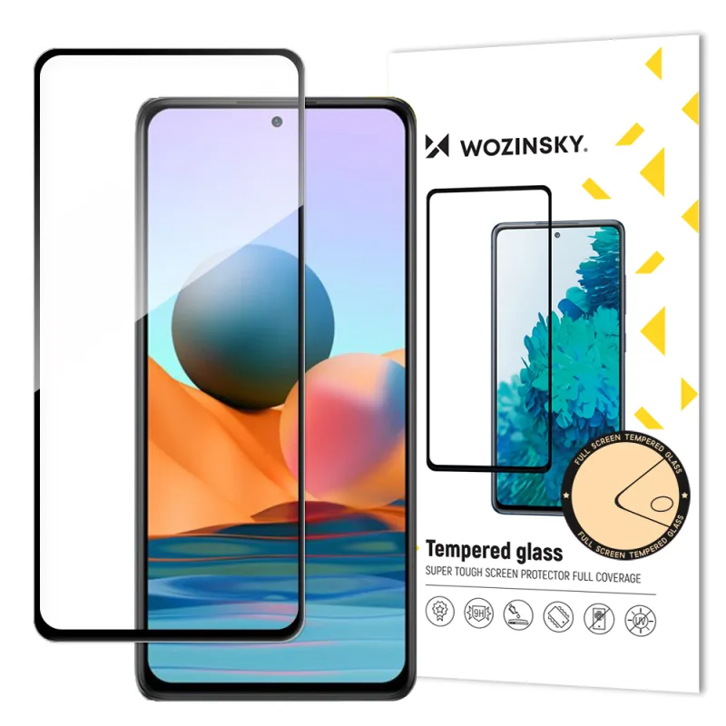 Wozinsky Super odolné celoobrazovkové tvrdené sklo s celoobrazovkovým rámom, vhodné pre Xiaomi Redmi Note 12 Pro+ / Note 12 Pro / Note 12 5G / Note 12