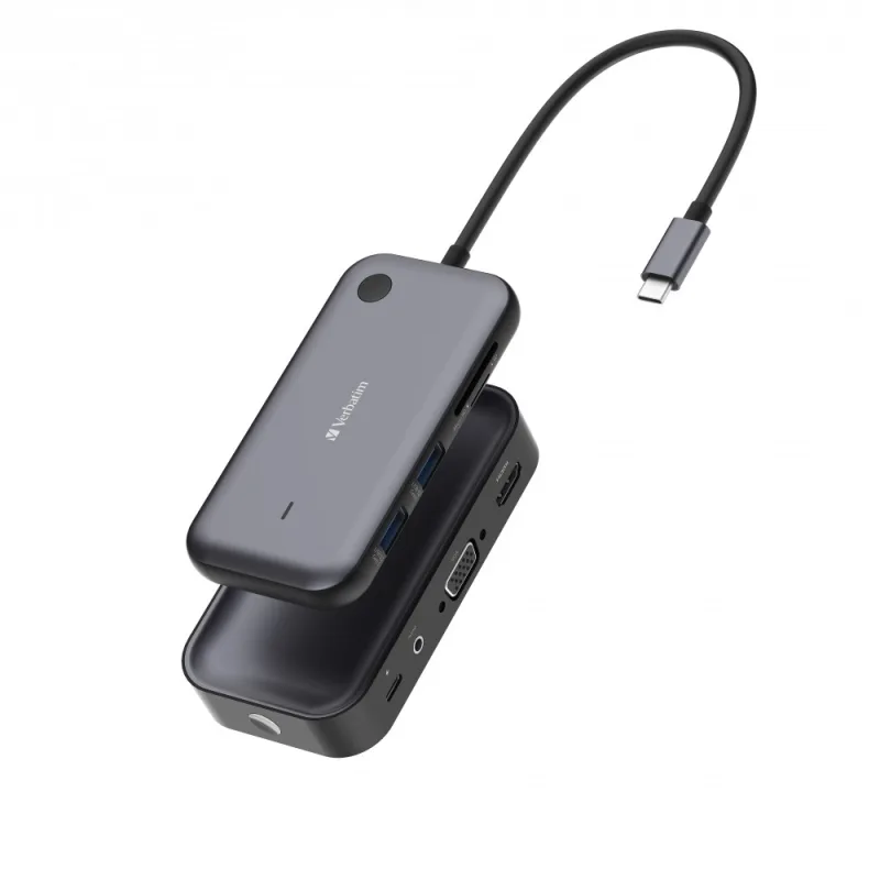 VERBATIM Display Adapter WDA-01 Share My Screen 1080P, USB-C hub 32146