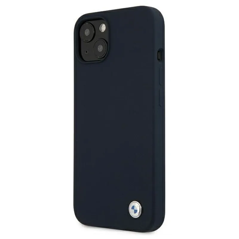 BMW Silicone Signature Case pre iPhone 13 mini – námornícka modrá
