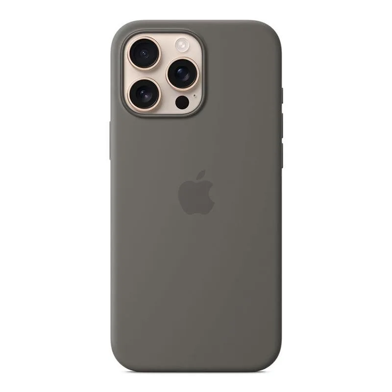 iPhone 16 Pro Max Silicone Case with MagSafe - Stone Gray