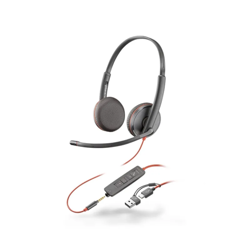 HP Poly Blackwire 3225 MS Teams náhlavná súprava, 3.5 mm jack + USB-C/A…