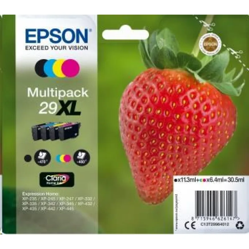 EPSON Multipack 4-farebný atrament "Strawberry" 29XL Claria Home…