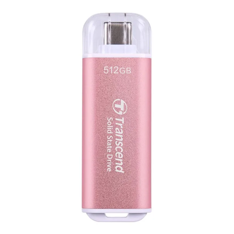 Transcend SSD 512GB ESD300 USB 3.2 Gen 2x1 - Pink