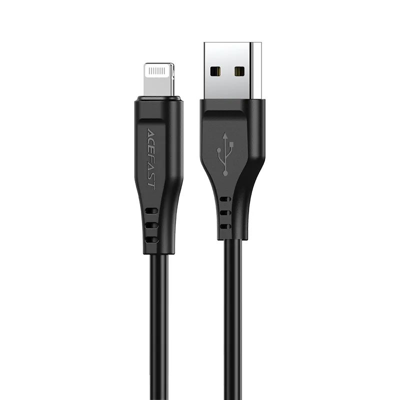 Acefast kábel MFI USB - Lightning 1,2 m, 2,4 A čierny (C3-02 čierny)