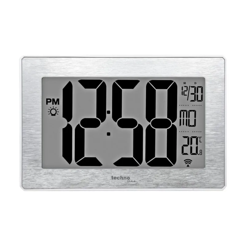 Hodiny TechnoLine WS 8019, stříbrné WS 8019