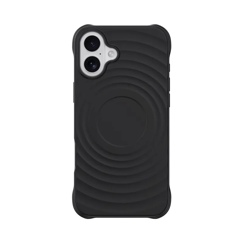 Devia kryt Ripple Magnetic Shockproof TPU Case pre iPhone 16 - Black