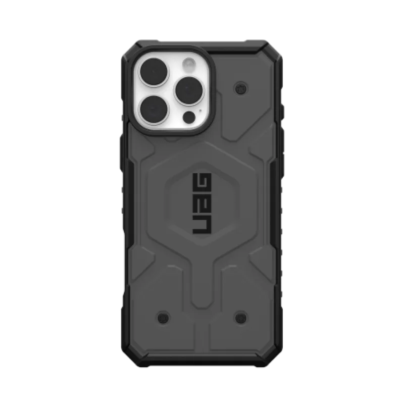 Puzdro UAG Pathfinder Magsafe pre iPhone 16 Pro Max - strieborné