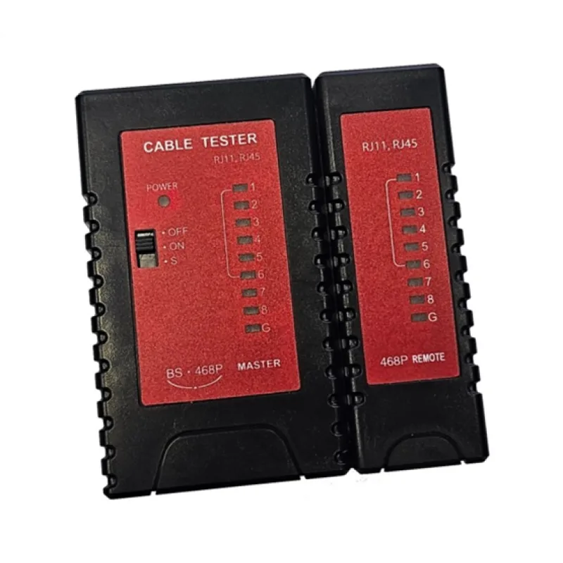 LAN Tester pre siete UTP/STP vrátane remote adap. s ochranou PoE BS-468P