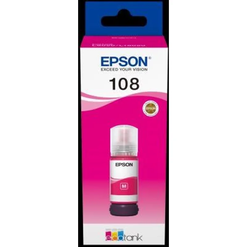 EPSON 108 EcoTank Magenta ink bottle C13T09C34A