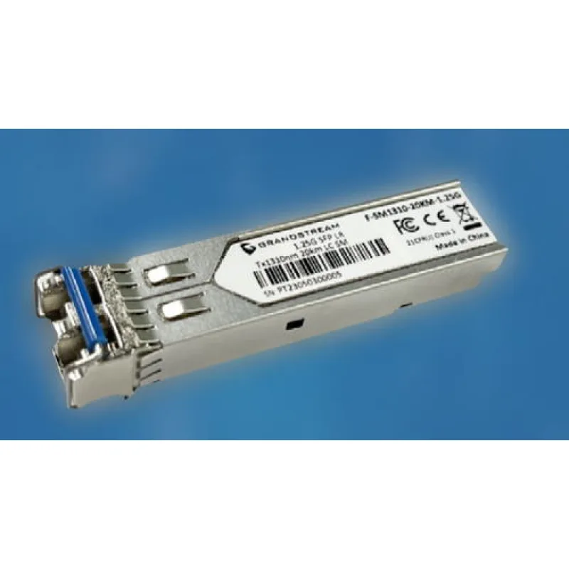 Grandstream SFP Fiber modul, single mod, 20km, 1.25Gbps F-SM1310-20KM-1…