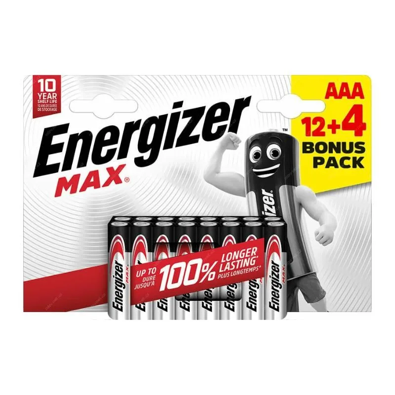 Energizer LR03/ 16 Max AAA 12+4 zdarma EU021