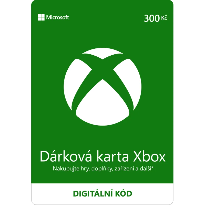 ESD XBOX - Dárková karta Xbox 300 Kč ESD_K4W-01596