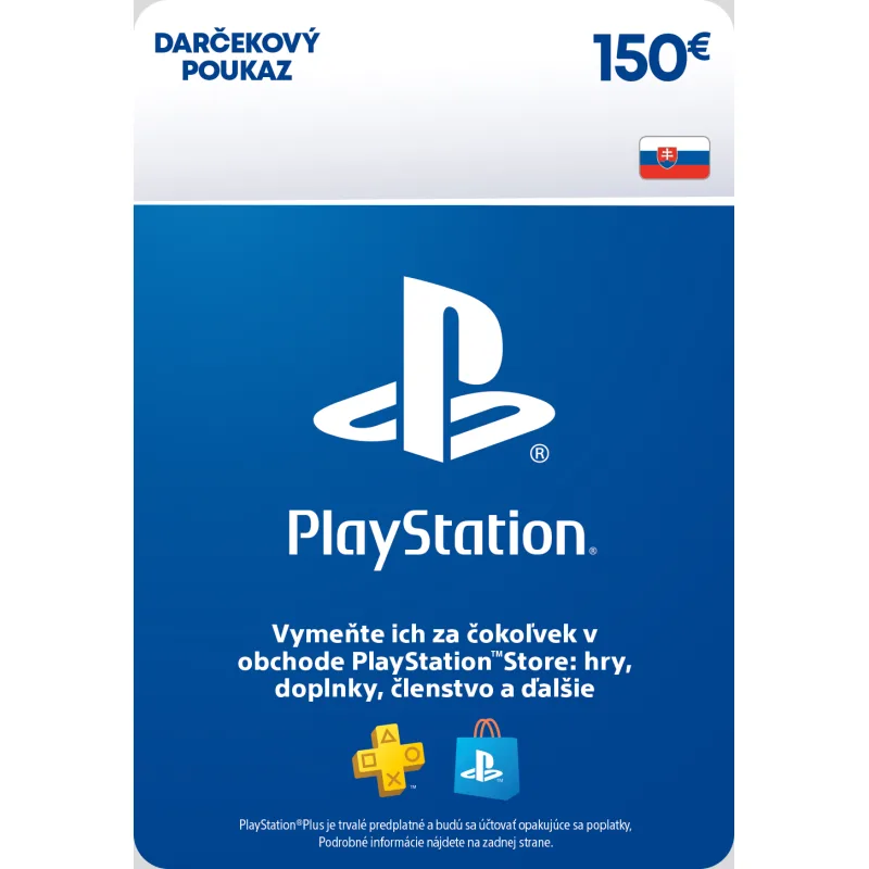ESD SK - PS Store el. peněženka - 150 EUR ESD_SCEE-SK-00015000