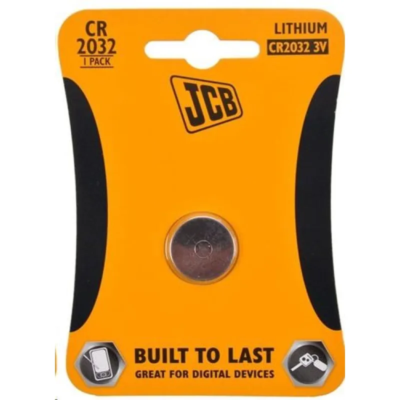 JCB knoflíková lithiová baterie CR2032, blistr 1 ks JCB-CR2032-1B
