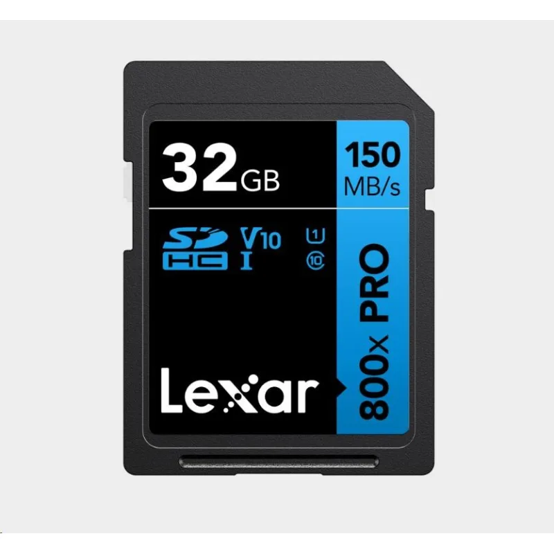 Lexar SDHC 800x Pro UHS-I cards, C10 (V10) U1, R150, 32GB LSD0800P032G…