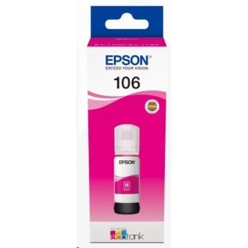Atramentová lišta EPSON 106 EcoTank Magenta C13T00R340
