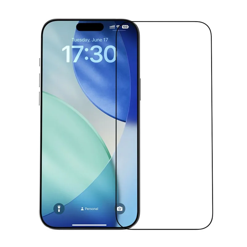 Devia ochranné sklo Van Series Crystal Diamond pre iPhone Air - Black Frame