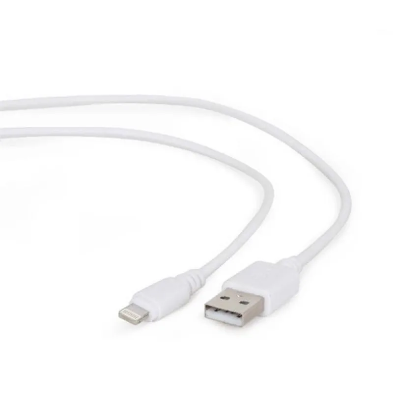 Gembird kábel nabíjací Lightning 8-pin (M) na USB 2.0 (M), 2 m, biely CC…