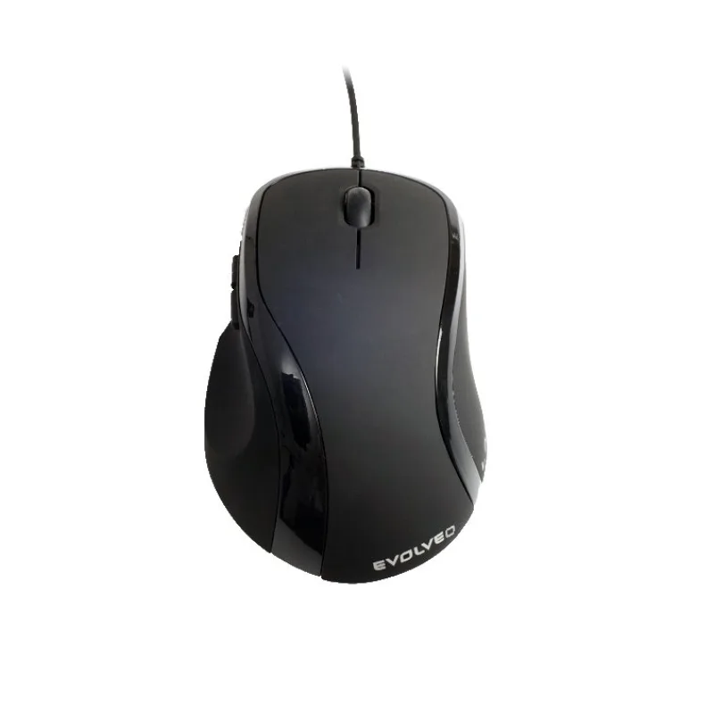 EVOLVEO ML-507B/ Ergonomická/ Laserová/ Pre pravákov/ 1 600 DPI/ Drôtová…