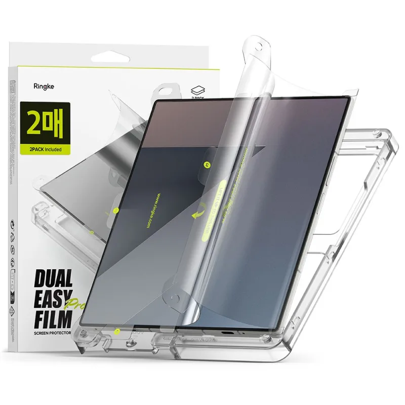 Ochranná fólia Ringke Dual Easy Pro 2-balenie pre Samsung Galaxy Z Fold 7 - priehľadná