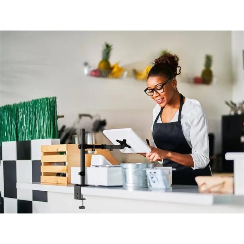 ONKRON otočný Stolný držiak na monitor,13 až 34"max 8 kg, čierny D121E-B