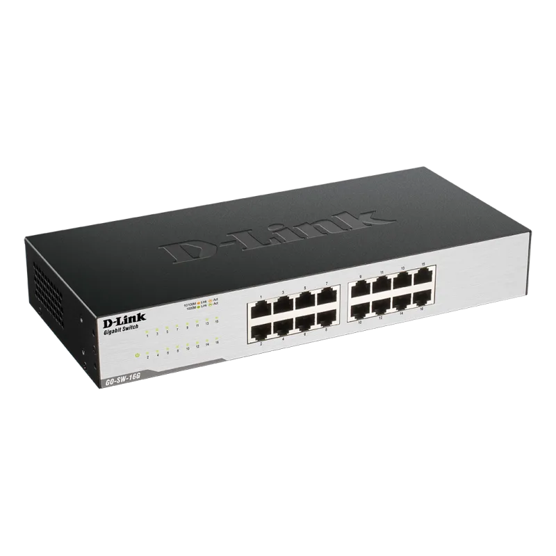 D-Link GO-SW-16G 16-Port GIGABIT DESKTOP SWITCH GO-SW-16G/E