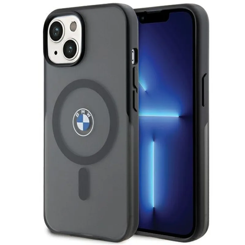 Puzdro BMW IML Signature MagSafe pre iPhone 15 Plus / 14 Plus - čierne